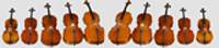violoncelles de diffrentes tailles